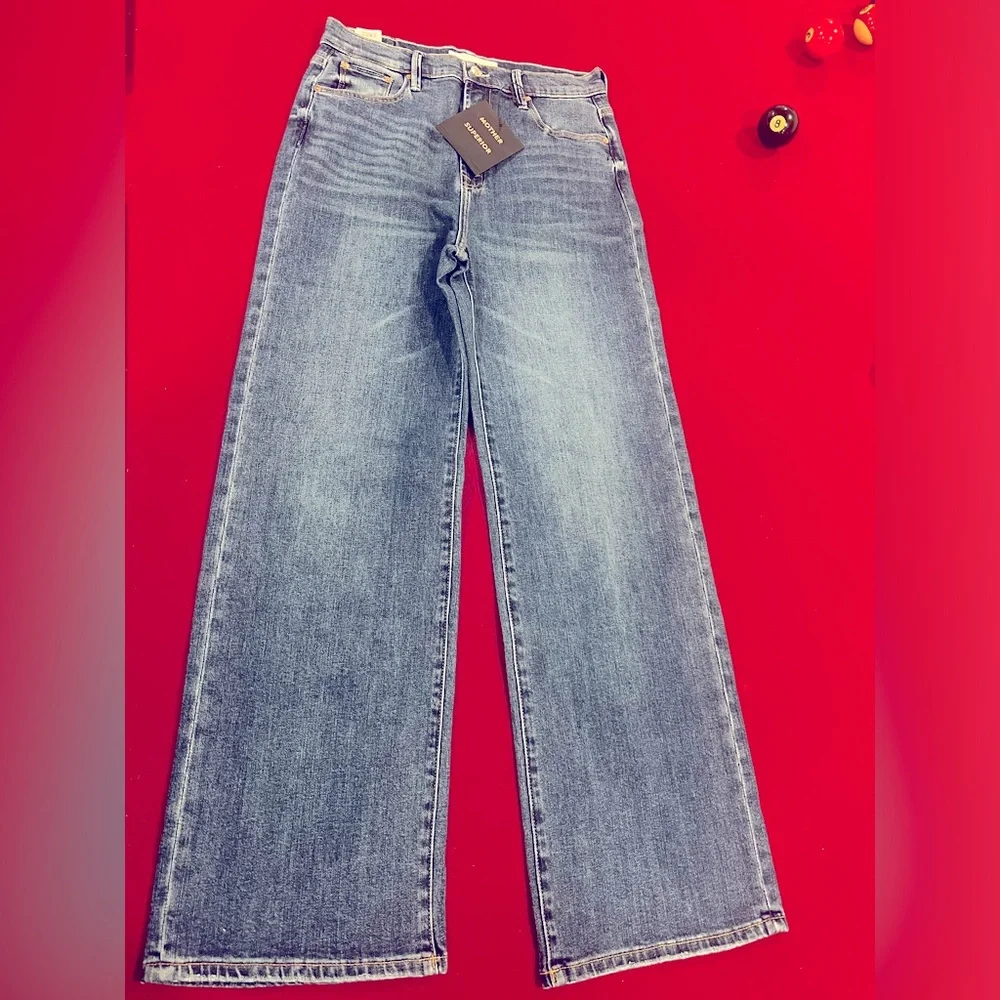 MOTHER Blue Flare & Wide Leg Jeans - Picture 8 of 10